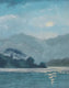 Original art for sale at UGallery.com | Moon over Stafford Lake by Patricia Prendergast | $375 | pastel artwork | 9' h x 12' w | thumbnail 4