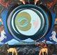 Original art for sale at UGallery.com | Moon Tarot by Rachel Srinivasan | $1,800 | oil painting | 40' h x 40' w | thumbnail 1