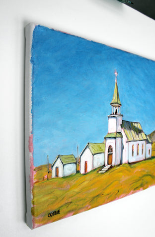 Old Lutheran Church, Melville, Montana by Doug Cosbie |  Side View of Artwork 