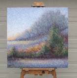 Original art for sale at UGallery.com | Morning at the Point by Valerie Berkely | $1,200 | acrylic painting | 30' h x 30' w | thumbnail 3