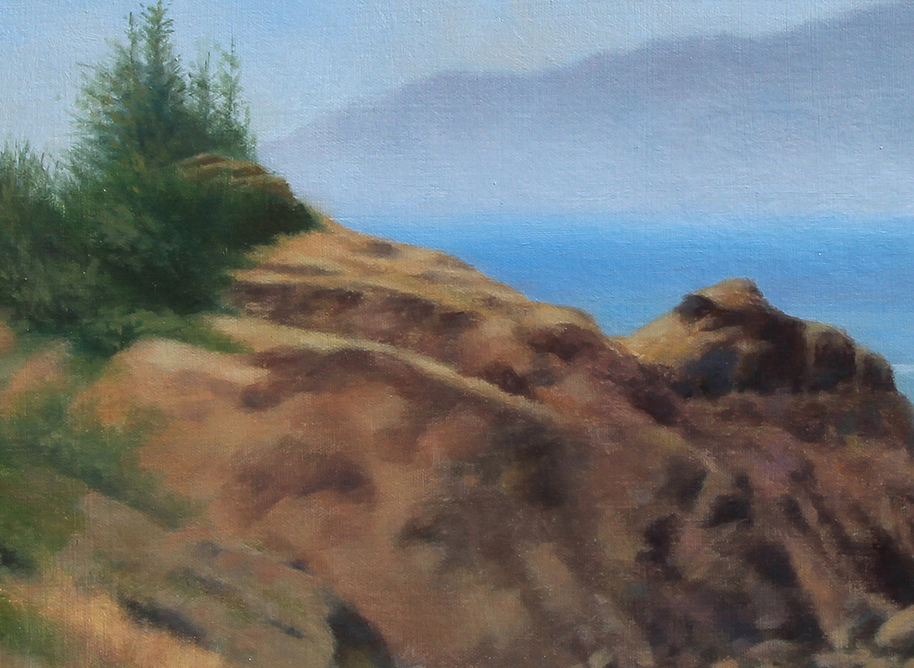 Morning Mist by Jo Galang |  Closeup View of Artwork 