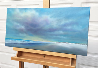 Original art for sale at UGallery.com | Morning Oceanside by Nancy Hughes Miller | $600 | oil painting | 12' h x 24' w | photo 3