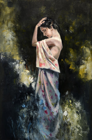 Original art for sale at UGallery.com | In the Morning by Gary Leonard | $2,400 | oil painting | 36' h x 24' w | photo 1