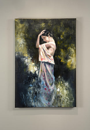 Original art for sale at UGallery.com | In the Morning by Gary Leonard | $2,400 | oil painting | 36' h x 24' w | photo 2