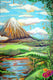 Original art for sale at UGallery.com | Mountain Paradise by Kira Yustak | $1,375 | mixed media artwork | 40' h x 30' w | thumbnail 4
