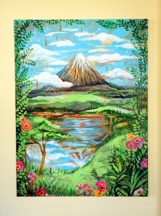 Mountain Paradise by Kira Yustak |  Context View of Artwork 