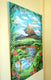 Original art for sale at UGallery.com | Mountain Paradise by Kira Yustak | $1,375 | mixed media artwork | 40' h x 30' w | thumbnail 2