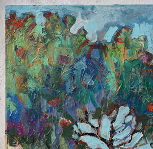 Original art for sale at UGallery.com | Mountain Pass Trees by James Hartman | $920 | oil painting | 30' h x 30' w | photo 2