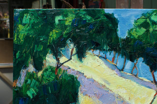 Original art for sale at UGallery.com | Mountain Sunlight by James Hartman | $740 | oil painting | 24' h x 30' w | photo 2