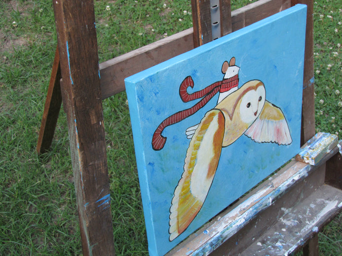 The Mouse Adventurer by Andrea Doss |  Side View of Artwork 