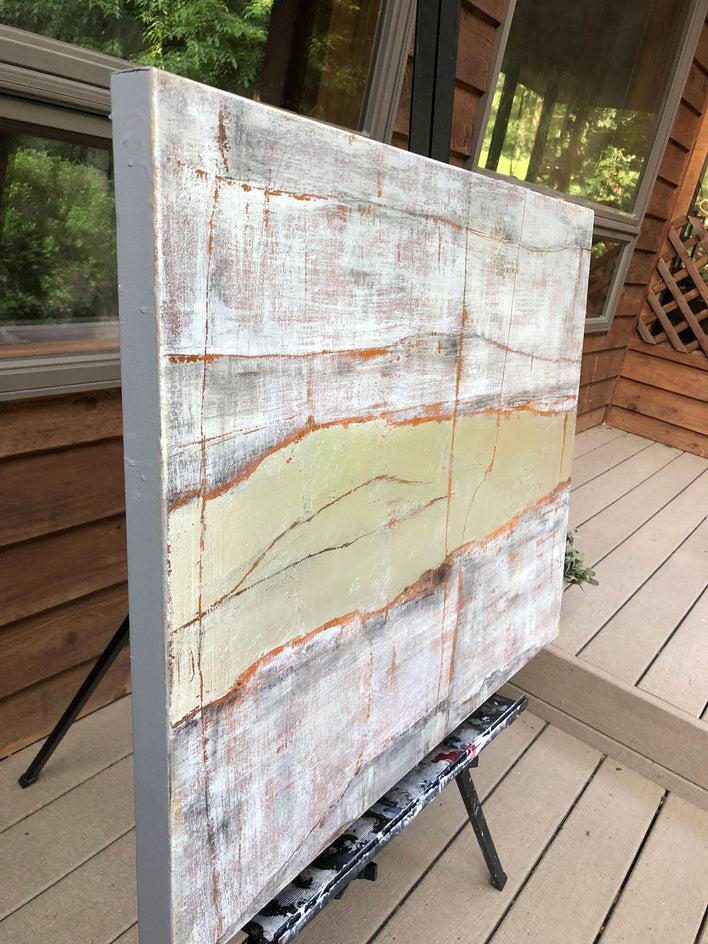 Movement no. 2 by Maya Malioutina |  Side View of Artwork 