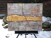 Original art for sale at UGallery.com | Movement no.1 by Maya Malioutina | $1,625 | mixed media artwork | 24' h x 30' w | thumbnail 3