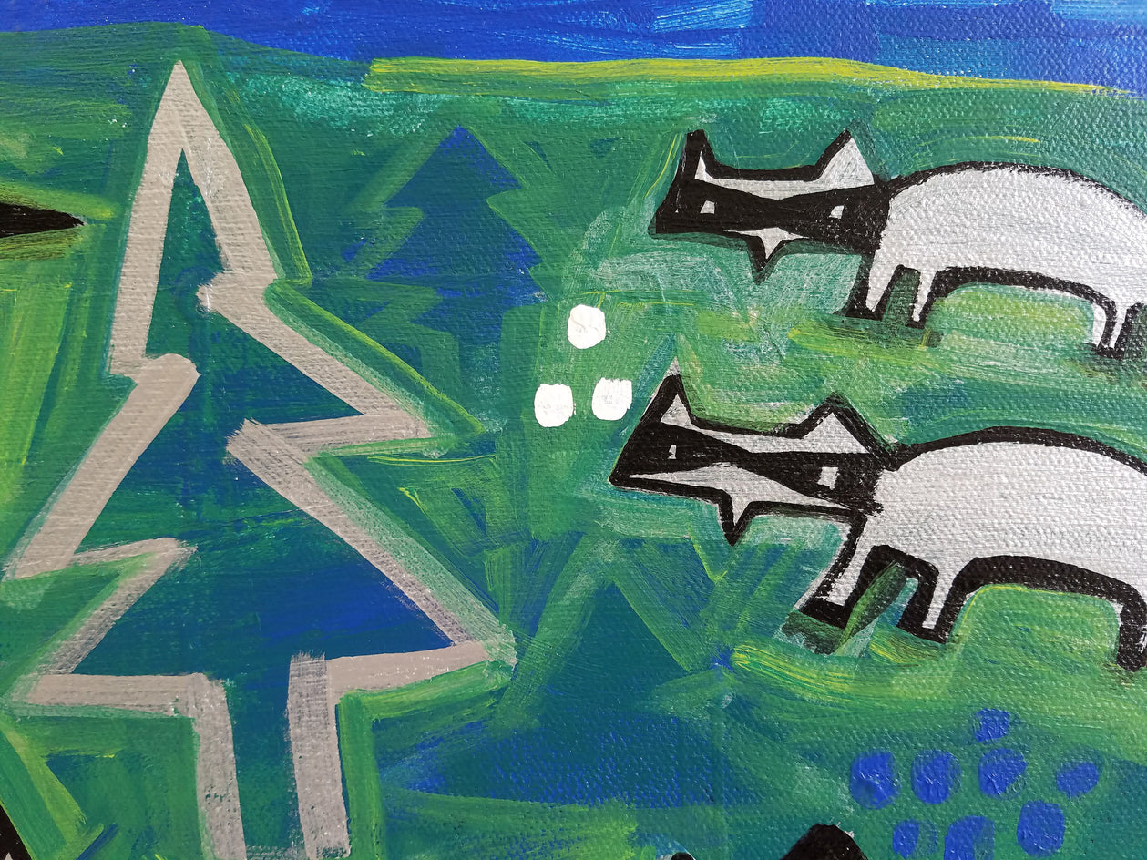 Great Lakes Adventure by Jessica JH Roller |  Closeup View of Artwork 