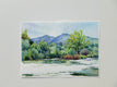 Original art for sale at UGallery.com | Mt. Diablo Across the Pond by Catherine McCargar | $525 | watercolor painting | 10' h x 14' w | thumbnail 3