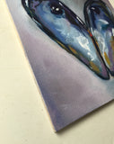 Original art for sale at UGallery.com | Mussel by Kristine Kainer | $250 | oil painting | 6' h x 6' w | thumbnail 2
