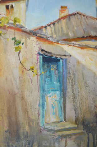Blue Door by Nadia Boldina |   Closeup View of Artwork 