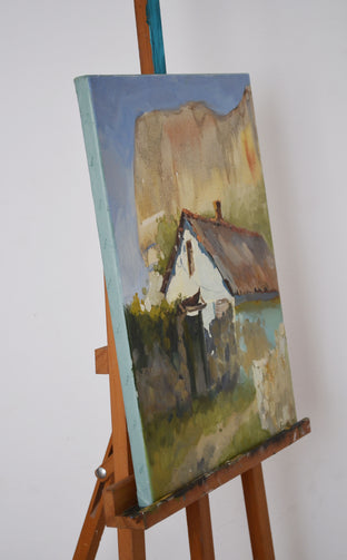 House Under the Mountain by Nadia Boldina |  Side View of Artwork 