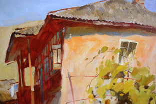 House with a Vineyard by Nadia Boldina |   Closeup View of Artwork 