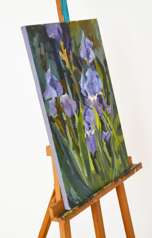 Irises by Nadia Boldina |  Side View of Artwork 