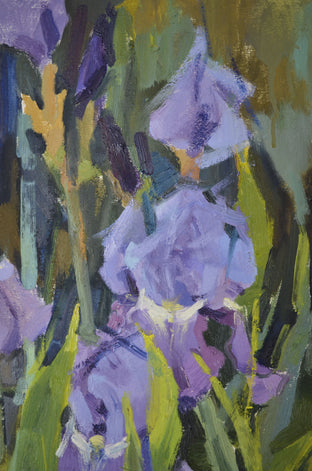 Irises by Nadia Boldina |   Closeup View of Artwork 