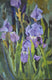 Original art for sale at UGallery.com | Irises by Nadia Boldina | $800 | oil painting | 21' h x 14' w | thumbnail 1