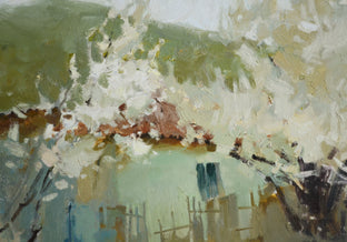 Plum Blossoms by Nadia Boldina |   Closeup View of Artwork 