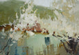 Original art for sale at UGallery.com | Plum Blossoms by Nadia Boldina | $725 | oil painting | 16' h x 19' w | thumbnail 4