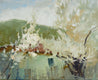Original art for sale at UGallery.com | Plum Blossoms by Nadia Boldina | $725 | oil painting | 16' h x 19' w | thumbnail 1