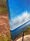 Original art for sale at UGallery.com | Blue Sky Beach Clouds by Nancy Hughes Miller | $2,700 | oil painting | 24' h x 48' w | thumbnail 2