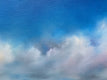 Original art for sale at UGallery.com | Blue Sky Beach Clouds by Nancy Hughes Miller | $2,700 | oil painting | 24' h x 48' w | thumbnail 4