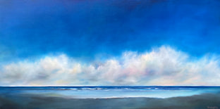 Blue Sky Beach Clouds by Nancy Hughes Miller |  Artwork Main Image 