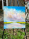 Original art for sale at UGallery.com | Marsh Cloud Colors by Nancy Hughes Miller | $850 | oil painting | 18' h x 18' w | thumbnail 4