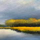Original art for sale at UGallery.com | Moonlight Marsh by Nancy Hughes Miller | $850 | oil painting | 18' h x 18' w | thumbnail 4