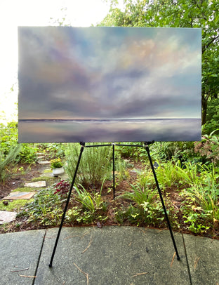 Original art for sale at UGallery.com | Shoreline Cloudscape by Nancy Hughes Miller | $3,100 | oil painting | 30' h x 48' w | photo 3