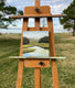 Original art for sale at UGallery.com | Amongst the Ever Greens by Nancy Jadatz | $650 | oil painting | 12' h x 12' w | thumbnail 3