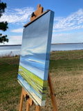 Original art for sale at UGallery.com | It's Like a Melody by Nancy Jadatz | $3,050 | oil painting | 30' h x 30' w | thumbnail 2