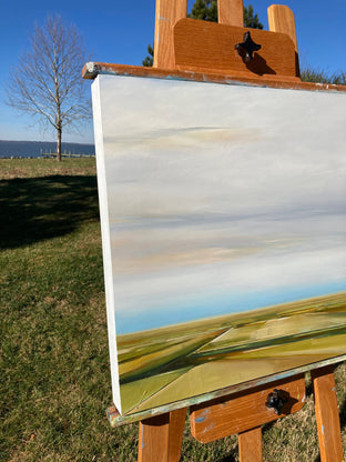 Some Where Out There by Nancy Jadatz |  Side View of Artwork 