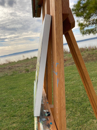 Taking It All In by Nancy Jadatz |  Side View of Artwork 