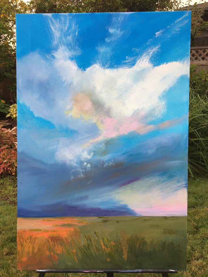 Breathless Sky by Nancy Merkle |  Closeup View of Artwork 