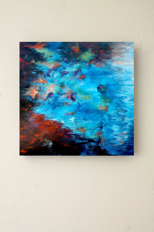 Original art for sale at UGallery.com | Reflection IX by Naoko Paluszak | $2,100 | oil painting | 36' h x 36' w | photo 3