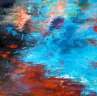 Original art for sale at UGallery.com | Reflection IX by Naoko Paluszak | $2,100 | oil painting | 36' h x 36' w | photo 4