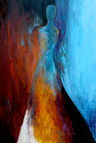 Original art for sale at UGallery.com | Who Are These Angels CXLV by Naoko Paluszak | $1,400 | oil painting | 24' h x 18' w | thumbnail 4