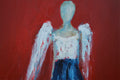 Original art for sale at UGallery.com | Who Are These Angels CXXXVIII by Naoko Paluszak | $1,750 | oil painting | 36' h x 24' w | thumbnail 4