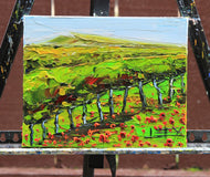Original art for sale at UGallery.com | Napa Valley Greenery by Lisa Elley | $275 | oil painting | 8' h x 10' w | thumbnail 3