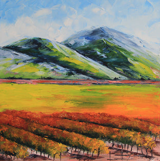 Original art for sale at UGallery.com | Napa Days by Lisa Elley | $695 | oil painting | 20' h x 20' w | photo 1