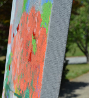 Coral Unique by Natalie George |  Side View of Artwork 