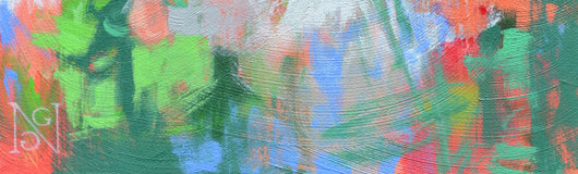 Original art for sale at UGallery.com | Coral Unique by Natalie George | $750 | acrylic painting | 20' h x 16' w | thumbnail 4