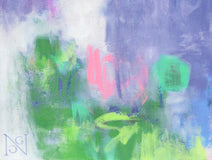 Original art for sale at UGallery.com | Lavender Fields Forever by Natalie George | $1,650 | acrylic painting | 30' h x 30' w | thumbnail 4