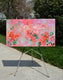 Original art for sale at UGallery.com | Nasturtium Cloud by Natalie George | $1,800 | acrylic painting | 28' h x 40' w | thumbnail 2