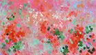 Original art for sale at UGallery.com | Nasturtium Cloud by Natalie George | $1,800 | acrylic painting | 28' h x 40' w | thumbnail 1